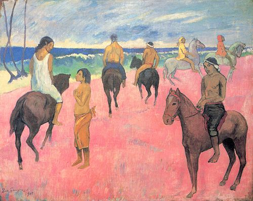 Cavaliers sur la plage (II), 1902, Paul Gauguin