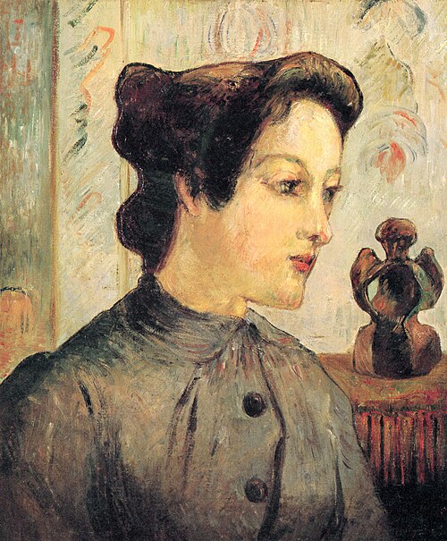 La femme au chignon, 1886, Paul Gauguin
