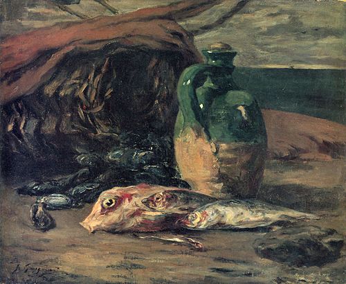 Nature morte avec cruche et rougets, 1877, Paul Gauguin