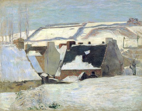 Pont-Aven sous la neige, 1888, Paul Gauguin