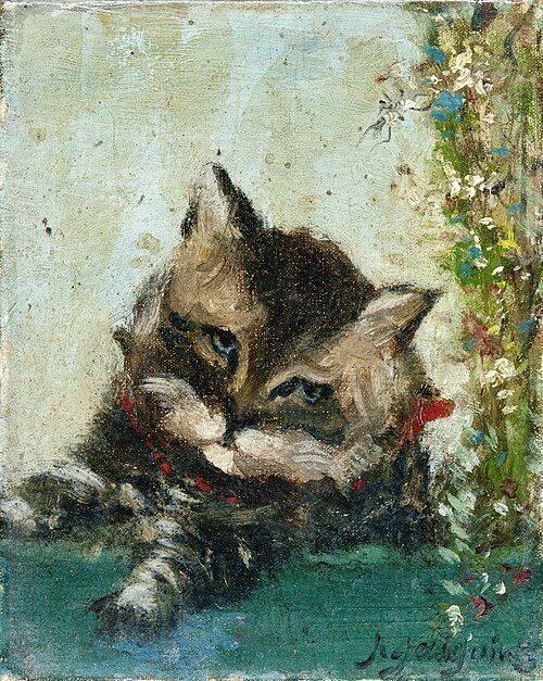 Tête de chat, 1884, Paul Gauguin