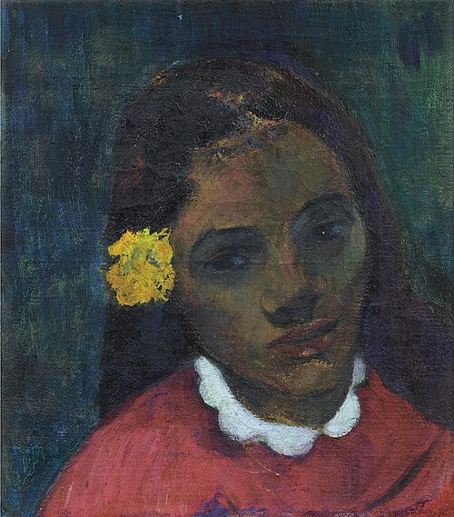 Tête de Tahitienne, ou La Fleur qui écoute, 1891, Paul Gauguin