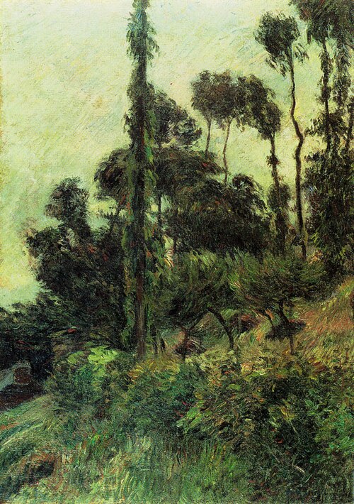 Hillside, 1884, Paul Gauguin