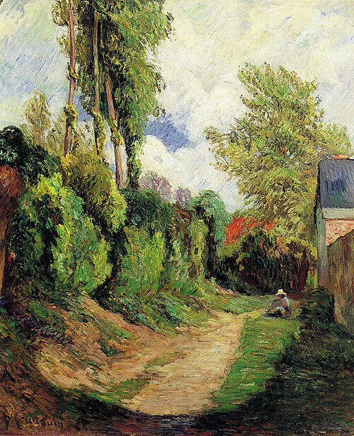 Sunken Lane, 1884, Paul Gauguin