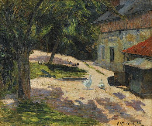 Le Poulailler, 1884, Paul Gauguin