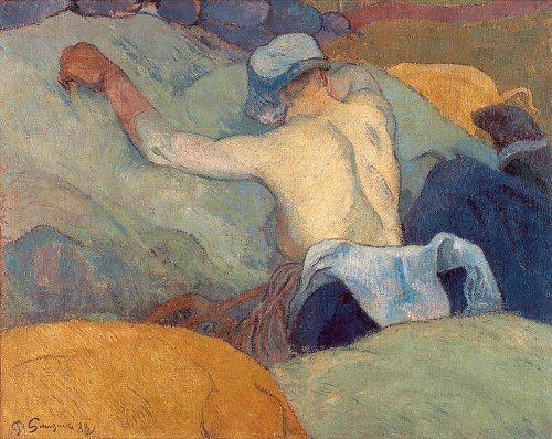 Woman with pigs (In the full heat of the day), 1888, Paul Gauguin
