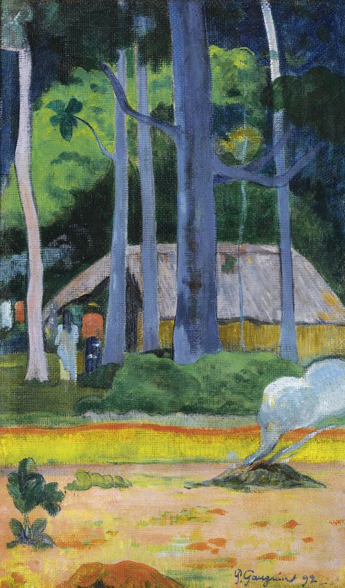 Cabane sous les arbres, 1892, Paul Gauguin