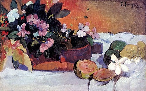 Fleurs dans une coupe, 1901, Paul Gauguin