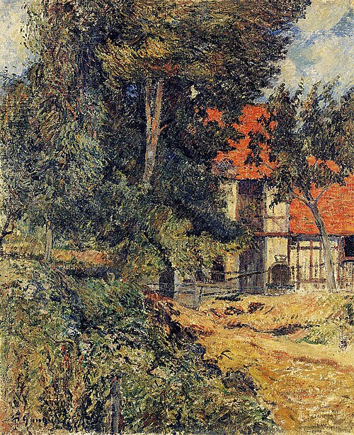 Stable near Dieppe II, 1885, Paul Gauguin