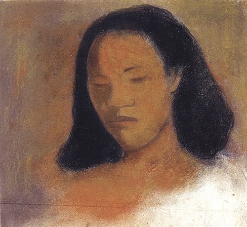 Head of a Tahitian Woman, 1896, Paul Gauguin