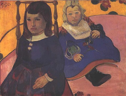 Double portrait d'enfants, 1889, Paul Gauguin