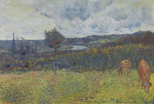 Vue générale de Rouen, 1884, Paul Gauguin