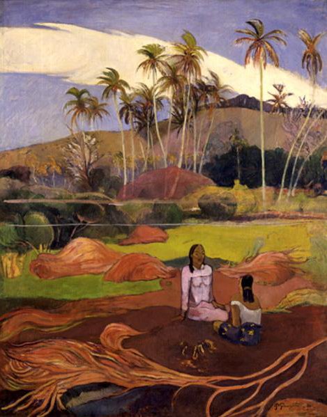 Femmes près des palmiers, 1891, Paul Gauguin