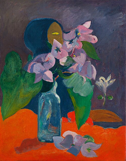Nature morte aux fleurs et à l'idole, 1892, Paul Gauguin
