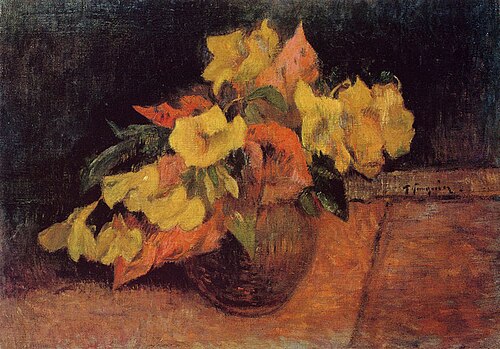 Evening Primroses in a Vase, 1885, Paul Gauguin