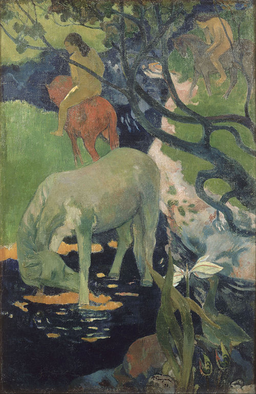 Le Cheval blanc, 1898, Paul Gauguin