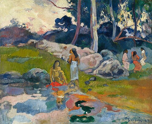 Femmes au bord de la rivière, 1892, Paul Gauguin