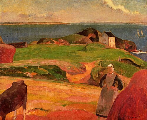 The Isolated House, 1889, Paul Gauguin