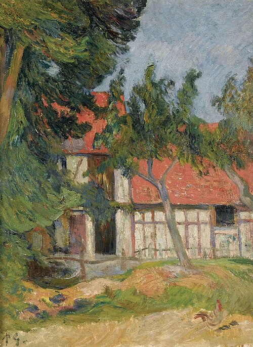 Stable near Dieppe I, 1885, Paul Gauguin