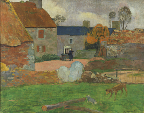 Le Toit bleu, 1890, Paul Gauguin