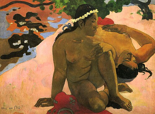 Aha Oe Feii?, 1892, Paul Gauguin