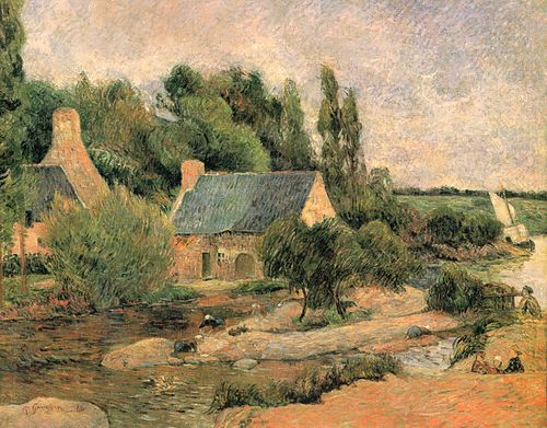 Washerwomen at Pont-Aven, 1886, Paul Gauguin