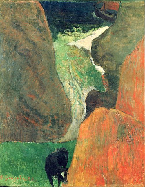 Marine avec vache, 1888, Paul Gauguin