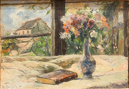 Still Life with a Vase of Flowers in the Window, 1880, Paul Gauguin