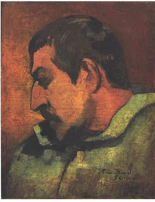 Selfportrait, dedicated to his friend Daniel, 1896, Paul Gauguin
