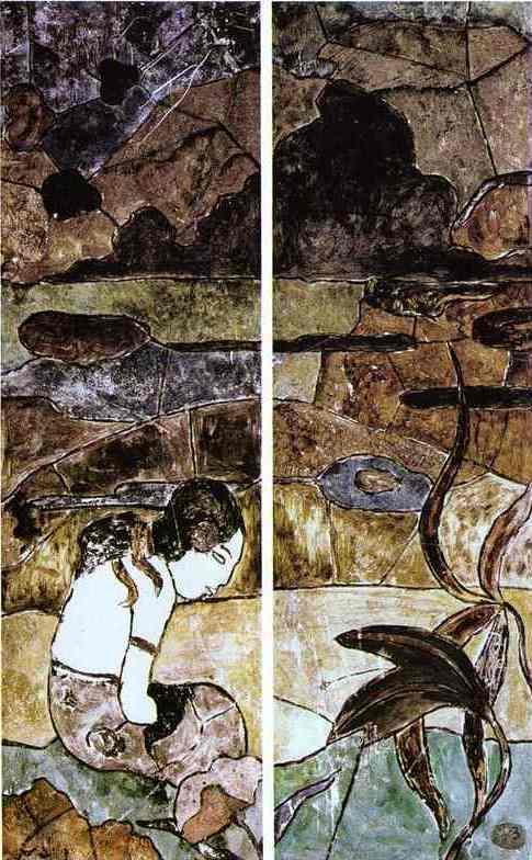 Tahitienne dans un paysage, 1893, Paul Gauguin