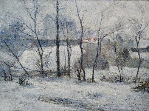 Garden under Snow, 1879, Paul Gauguin
