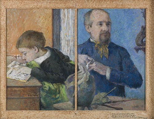 The Sculptor Jean Paul Aubé (1837-1916) and his son Emile, 1882, Paul Gauguin
