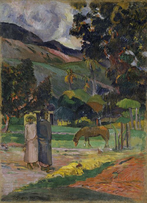 Tahitian Landscape, 1892, Paul Gauguin
