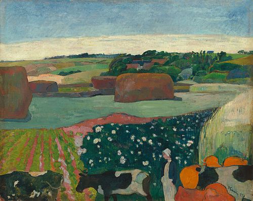 Haystacks in Brittany, 1890, Paul Gauguin