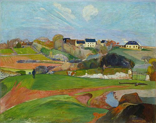 Landscape at Le Pouldu, 1890, Paul Gauguin