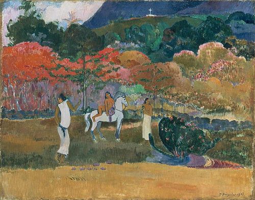 Women and a White Horse, 1903, Paul Gauguin
