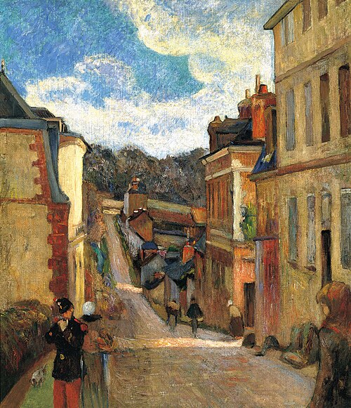 Rue Jouvenet in Rouen, 1884, Paul Gauguin