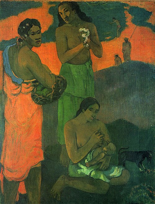 Women on the Seashore (Motherhood), 1899, Paul Gauguin