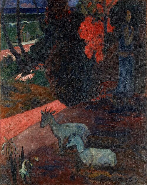 Landscape with Two Goats (Tarari Maruru), 1897, Paul Gauguin