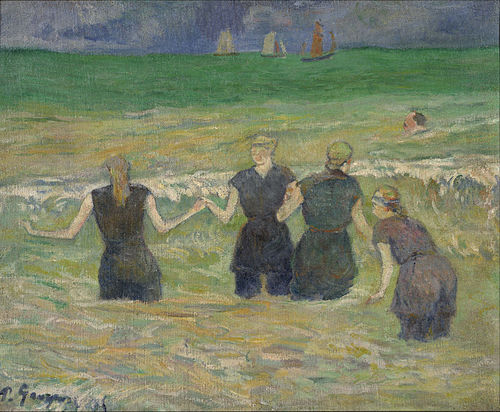 Baigneuses à Dieppe, 1885, Paul Gauguin