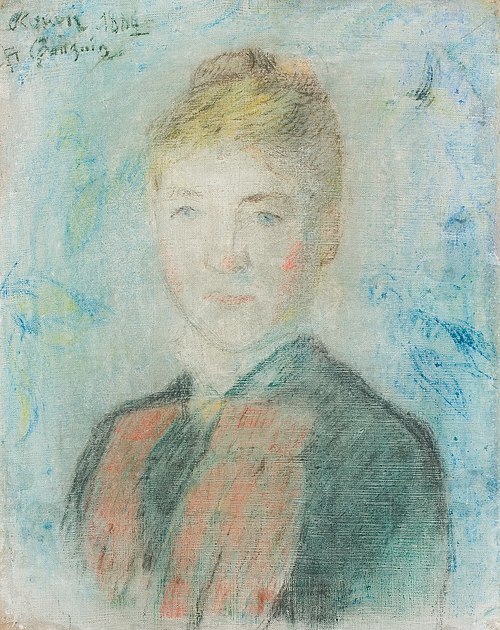 Portrait de Sophie Margrethe Manthey, 1884, Paul Gauguin