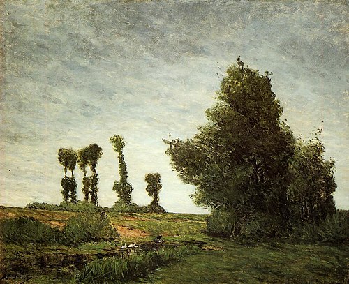 Paysage avec peupliers, 1875, Paul Gauguin