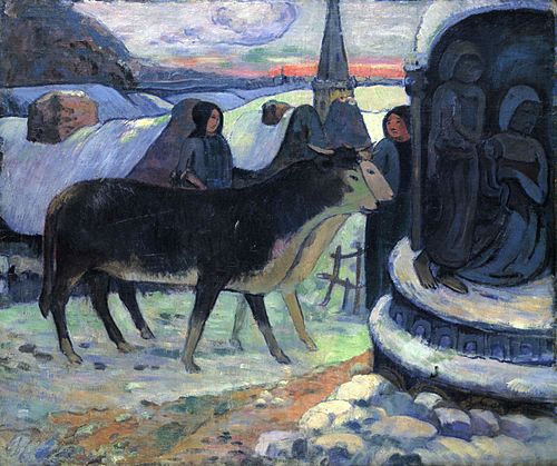 Christmas Night (The Blessing of the Oxen), 1900, Paul Gauguin