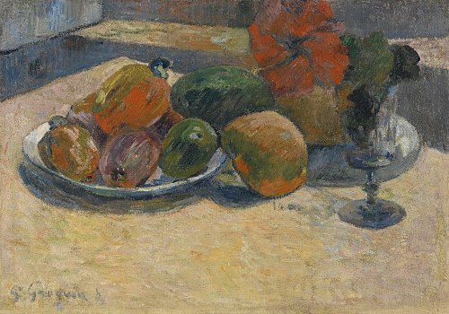 Nature morte aux mangos et à la fleur d'hibiscus, 1887, Paul Gauguin