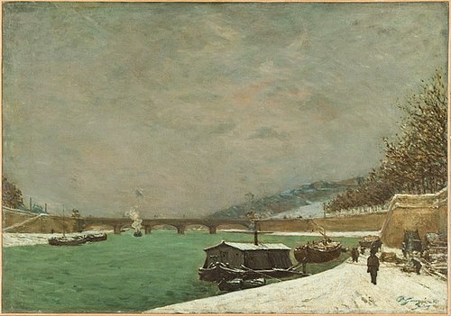 Seine River Seen From Iéna Bridge, 1875, Paul Gauguin