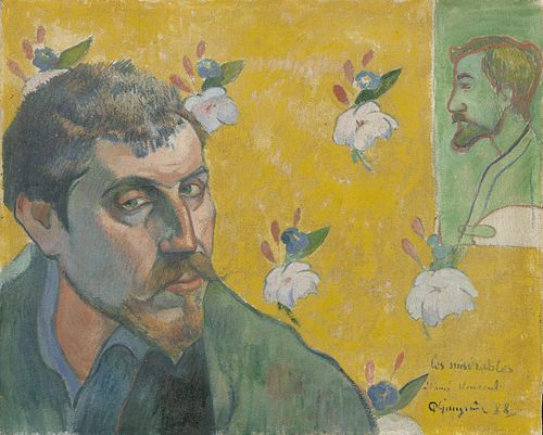 Self-portrait with Portrait of Bernard, 1888, Paul Gauguin