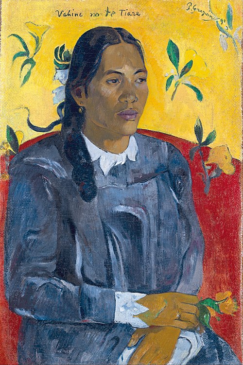 Tahitienne à la fleur, 1891, Paul Gauguin