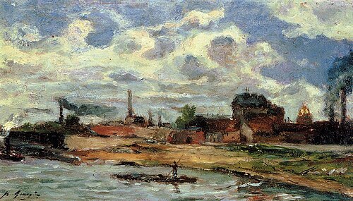 Environs de Sèvres (les fabriques Cail), 1876, Paul Gauguin