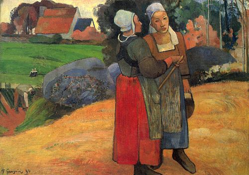 Paysannes bretonnes, 1894, Paul Gauguin