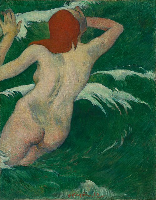 In the Waves (Dans les Vagues), 1889, Paul Gauguin